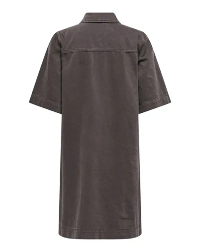 Only - ONLBelle-Silla Button Kjole - Seal Brown